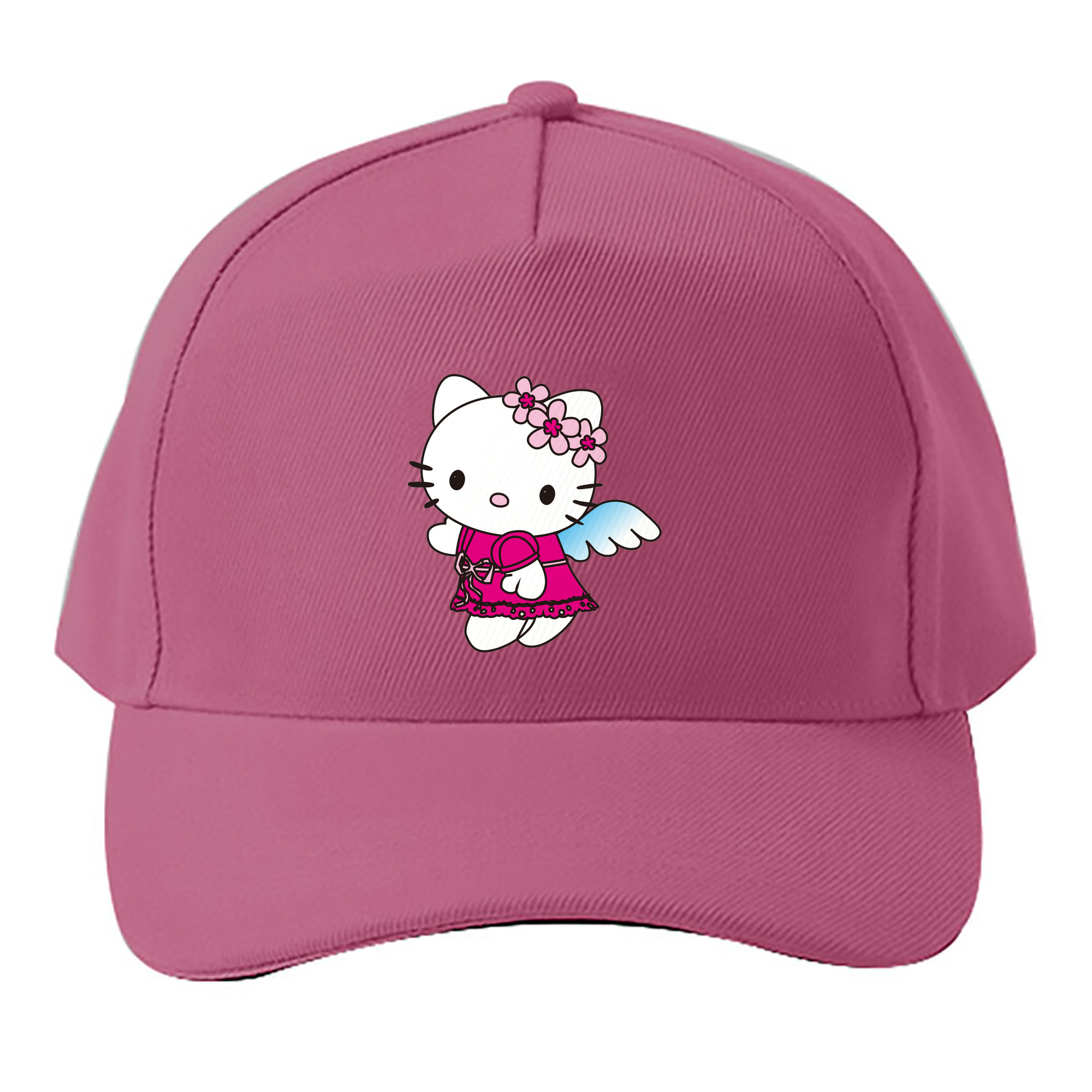 （画像用） Hello Kitty ハローキティ ベースボールキャップ 綿100％ 男女兼用 帽子 スポーツ